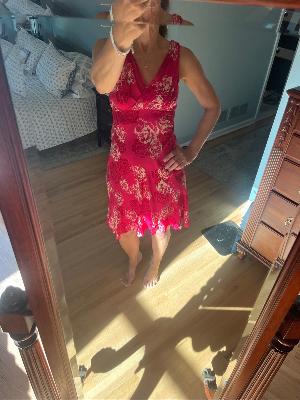 Ann Taylor V-Neck Silk Dress, 2